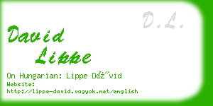 david lippe business card